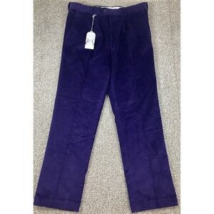 Peter Christian Corduroy Pants NEW Purple Men's 38x31 100% Cotton
